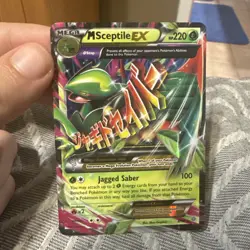 Pokemon M Sceptile EX Full Art Holo Ultra Rare XY Ancient Origins 85/98 220HP - Image 1