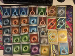 Pokemon TCG Lot of 33 All Energy Holo Scarlet Violet Crown Zenith Vintage TCG - Image 1