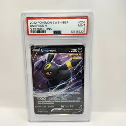 Pokemon Umbreon V SWSH203 V Heroes Tin Promo PSA 9 Mint Eeveelution - Image 1