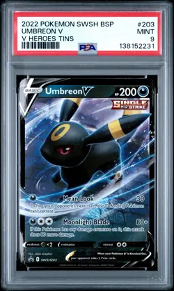 Pokemon Umbreon V SWSH203 V Heroes Tin Promo PSA 9 Mint Eeveelution - Image 3