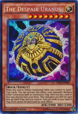 The Despair Uranus - DRL3-EN009 - Secret Rare - 1st Edition Near Mint Yugioh Car - Image 1