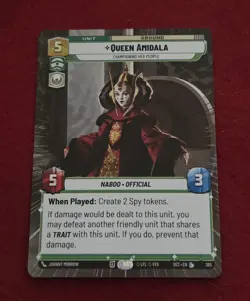 Star Wars Unlimited Queen Amidala Championing Her People Hyperspace SWU SEC 365 - Image 1