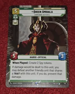 Star Wars Unlimited Queen Amidala Championing Her People Hyperspace SWU SEC 365 - Image 2