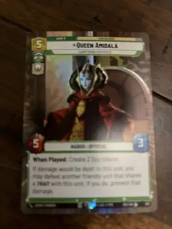 Queen Amidala Hyperspace Foil Star Wars Unlimited Championing Her People - Image 1