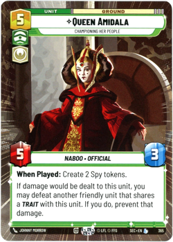 Queen Amidala (Hyperspace) - 365 Secrets of Power Star Wars Unlimited SHIPS NOW - Image 1