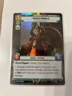 Queen Amidala - Championing Her People (HYPERSPACE FOIL) Star Wars Unlimited SWU - Image 1