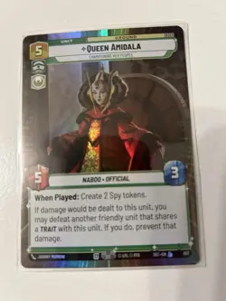 Queen Amidala - Championing Her People (HYPERSPACE FOIL) Star Wars Unlimited SWU - Image 3