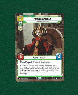 STAR WARS UNLIMITED SECRETS OF POWER LEGENDARY HYPERSPACE #365 QUEEN AMIDALA - Image 1