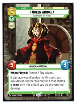 Star Wars Unlimited - Hyperspace - LEGENDARY - QUEEN AMIDALA - #365 - Image 1