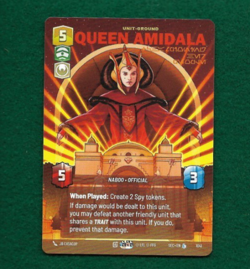 STAR WARS UNLIMITED SECRETS OF POWER PRESTIGE #1041 QUEEN AMIDALA - Image 1