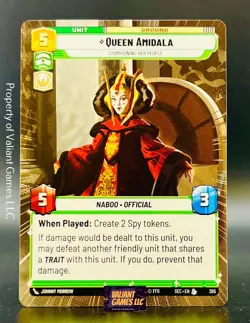 Star Wars Unlimited Queen Amidala #365 Hyperspace Secrets Of Power - Image 1