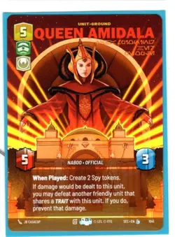 Star Wars Unlimited - Secrets of Power- Legendary Prestige- QUEEN AMIDALA -#1041 - Image 1