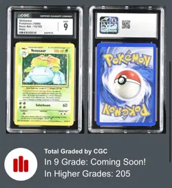 Venusaur 15/102 Base Set Holo Rare 1999 CGC 9 MINT - Image 1