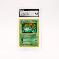 Venusaur - 15/102 CGC 7.5 Base Set Shadowless Holo Rare Pokemon - NM/MINT+ - Image 1