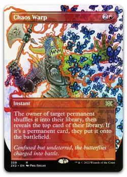 Chaos Warp (Borderless) #359 (Foil) (NM) Double Masters 2022 2X2 Magic MTG - Image 1