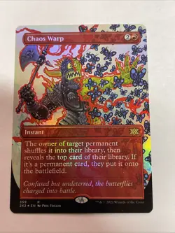 Chaos Warp (Borderless) Double Masters 2022 Foil #359 - Image 1