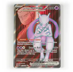 Pokemon - Team Rocket's Mewtwo ex - 213/182 - SV Destined Rivals - Full Art - Image 1