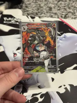 Pokemon TCG Team Rockets Houndoom Illustration Rare Card 191/182 Destined Rivals - Image 1