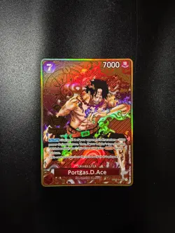 One Piece Card Portgas D. Ace OP02-013 2nd anniversary ENG Inglese Near Mint NM - Image 1