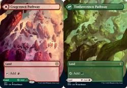 Cragcrown Pathway Timbercrown Pathway - Borderless NM MTG Zendikar Rising - Image 1