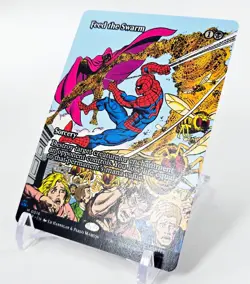MTG • FEED THE SWARM 0016 Borderless Mythic • Marvel Spider-Man Magic M/NM - Image 2