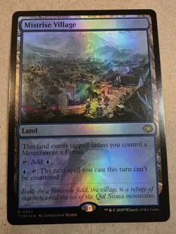Mistrise Village - Foil - Tarkir: Dragonstorm - Mtg - Image 1