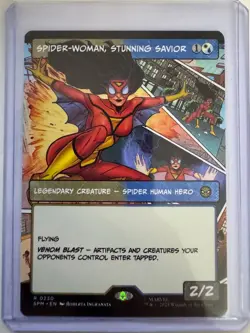 Spider-Woman, Stunning Savior Borderless Non-Foil Marvel's Spider-Man #0230 MTG - Image 1