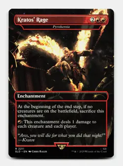 MTG: Kratos' Rage - Pyrohemia | Secret Lair Drop Series 2211 NM - Image 1