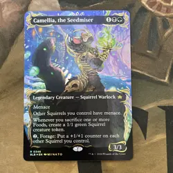 ​​1x MTG Camellia, the Seedmiser (Borderless) (Raised Foil), Near Mint Foil​ - Image 1
