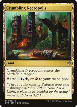1x Crumbling Necropolis NM Eng MTG - Archenemy Nicol Bolas - Image 1