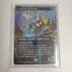 Finneas, Ace Archer (Borderless) (Raised Foil) Bloomburrow Foil - Image 1