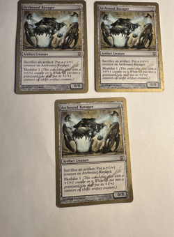 3x Arcbound Ravager - 2004 Aeo Paquette (DST) (LP) World Championship WCD MTG - Image 1