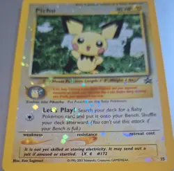 Pokemon TCG Pichu 35 Black Star Promo Reverse Holo Rare NM - Image 2