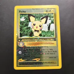 2001 Pichu #35 - Black Star Promo Baby Reverse Holo Rare - Pokemon TCG - LP - Image 1
