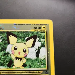 2001 Pichu #35 - Black Star Promo Baby Reverse Holo Rare - Pokemon TCG - LP - Image 2