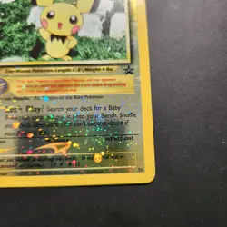2001 Pichu #35 - Black Star Promo Baby Reverse Holo Rare - Pokemon TCG - LP - Image 3