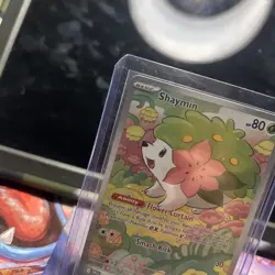 Pokemon TCG Shaymin Holo Card Illustration Rare, 185/182, Destined Rivals Series - Image 2