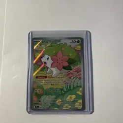 Pokemon TCG Shaymin Holo Card Illustration Rare, 185/182, Destined Rivals Series - Image 1