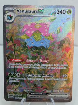Pokemon TCG Venusaur EX Scarlet & Violet 151 Card 198/165 NM/M - Image 1