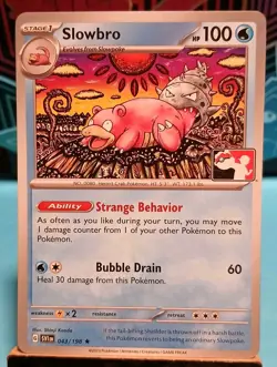 Slowbro 043/198 Prize Pack Series Pokemon Play! Moderate Played Condition - Image 1