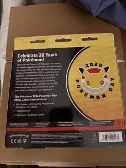 POKEMON DAY 2026 COLLECTION - 30th Anniversary - NEW & SEALED BOX - Pikachu - Image 2