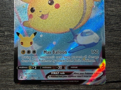 POKEMON FULL ART FLYING PIKACHU VMAX 007/025 ULTRA RARE CELEBRATIONS 2021 LP-NM - Image 3