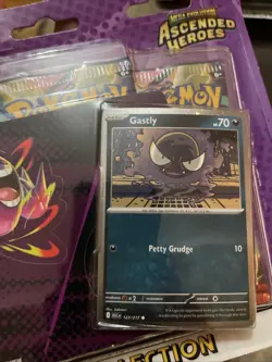 In HAND Pokemon Tech Sticker Collection - Ascended Heroes Blister Gastly- Sealed - Image 2