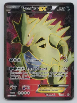 Pokemon TCG Tyranitar EX (91 Full Art) Ultra Rare XY - Ancient Origins 91/98 - Image 1