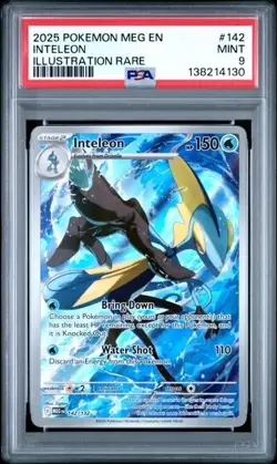 INTELEON #142 PSA 9 2025 POKEMON MEG EN-MEGA EVOLUTION ILLUSTRATION RARE - Image 1