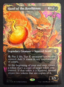 Magic Hazel of the Rootbloom (Borderless) (Raised Foil) Commander: Bloomburrow - Image 1