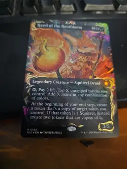 Hazel of the Rootbloom (Borderless) (Raised Foil) Commander: Bloomburrow Foil - Image 1