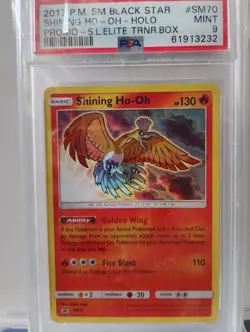 Pokemon Sun & Moon Shining Legends Shining Ho Oh SM70 PSA 9 - Image 1