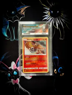 Shining Ho-Oh ACE 9 SM70 Black Star Promo Graded Pokemon Card Near Mint Not PSA - Image 1