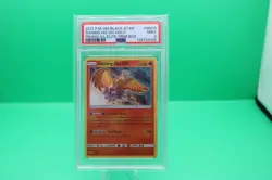 2017 POKEMON SM SHINING LEGENDS ETB PROMO #SM70 SHINING HO-OH-HOLO PSA 9 - Image 1